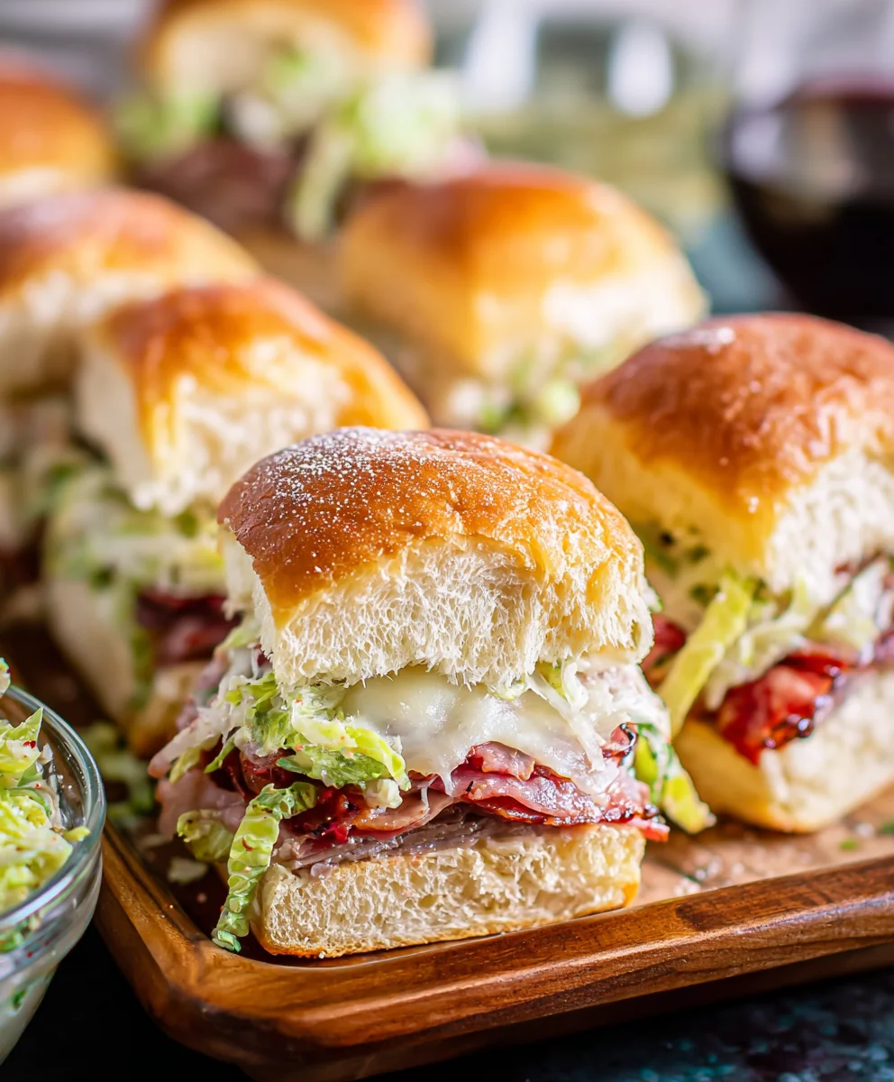 Beef Italian Grinder Sliders - Easy Party Appetizer