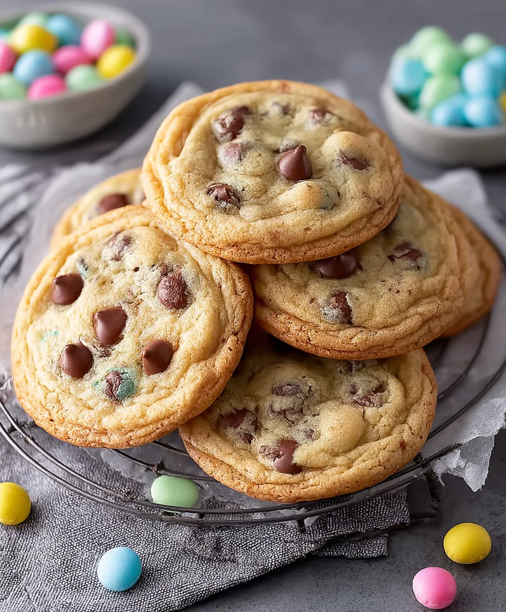 Easter Chocolate Chip Cookies- Perfect Spring Treat