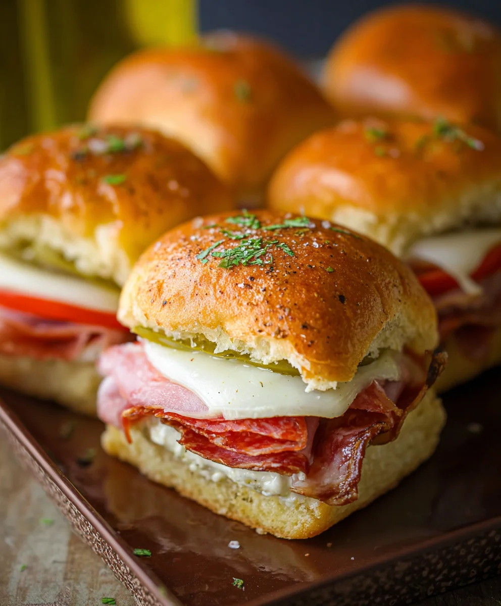 Spicy Beef Italian Sub Sliders - Flavorful Bites