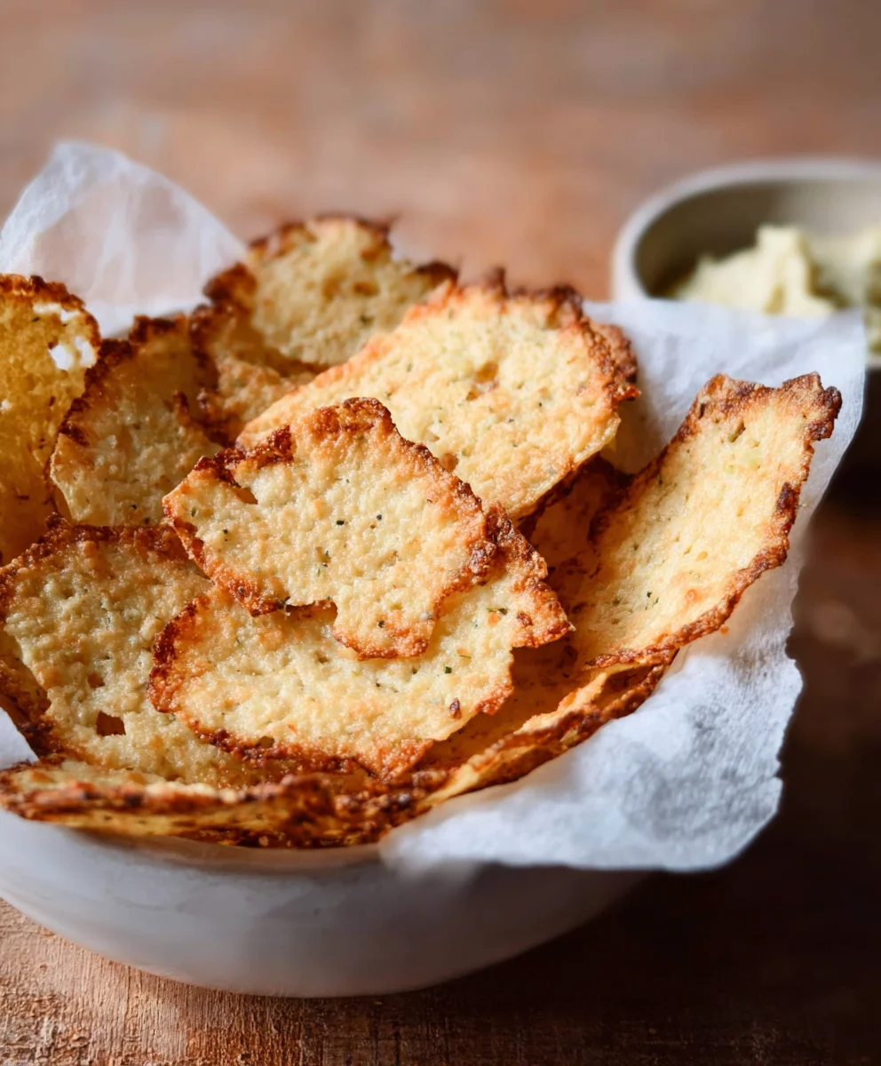 Crispy Cottage Cheese Chips - Easy Low-Carb Snack