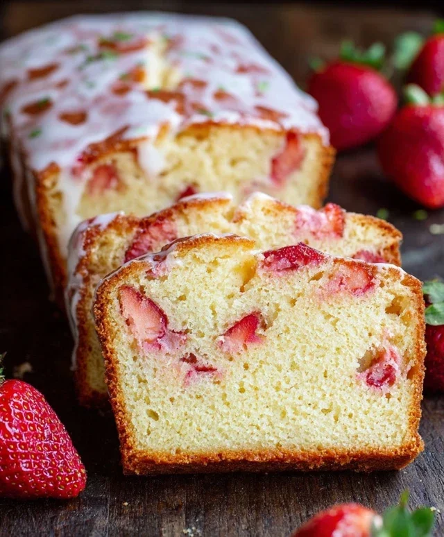 Strawberry Pound Cake