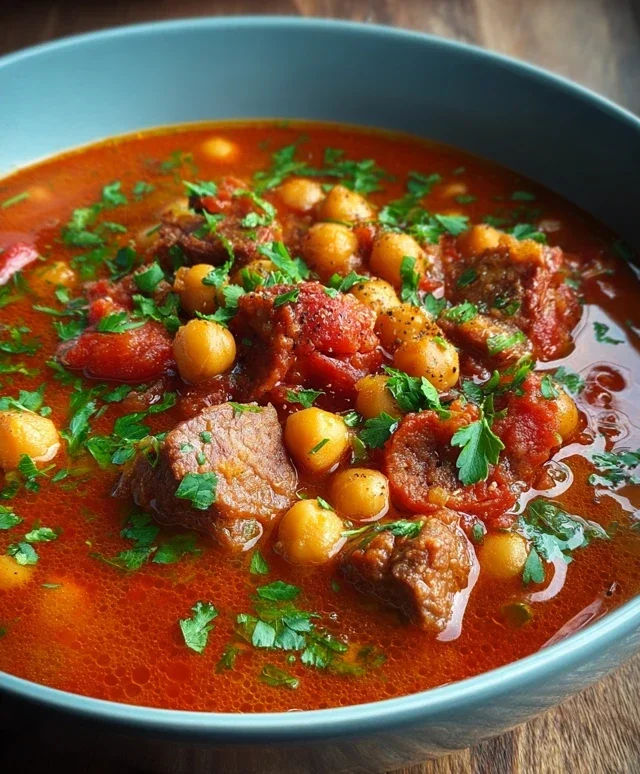 Beef Beef Chorizo Chickpea Stew