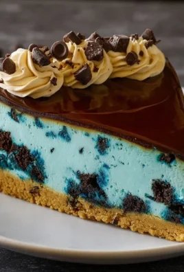 Cookie Monster Cheesecake