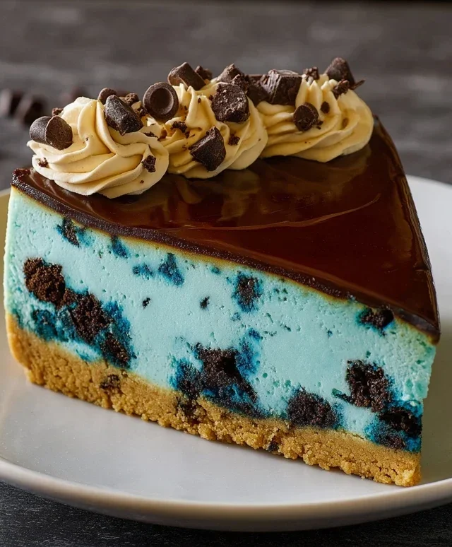 Cookie Monster Cheesecake