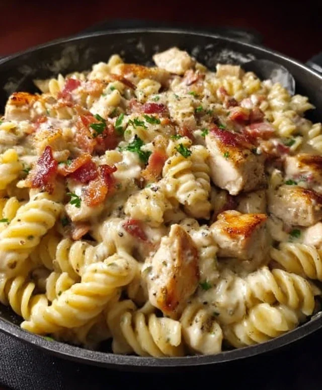 Chicken Beef Beef Bacon Ranch Pasta