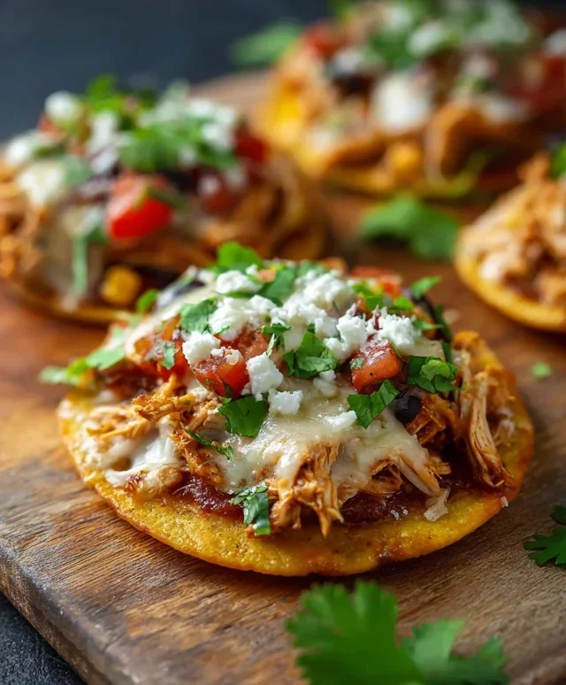 Mexican Rotisserie Chicken Tostadas
