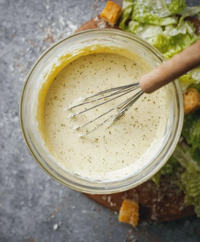 Caesar Salad Dressing (Classic, Creamy & 5 Minutes) 🥗