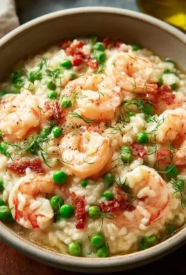 Shrimp Risotto with Peas