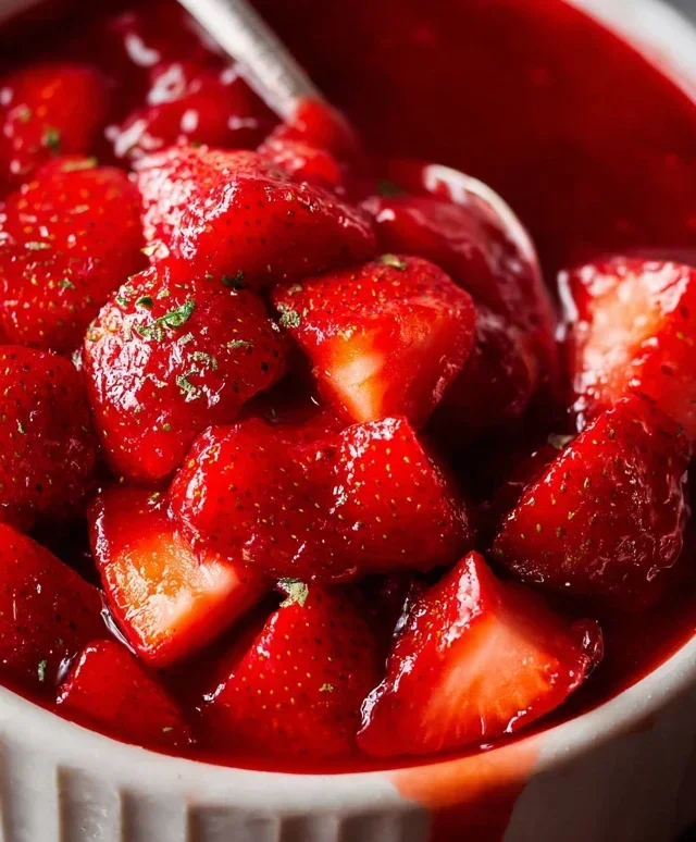 Fresh Strawberry Sauce (Strawberry Topping)