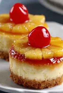 Mini Pineapple Upside-Down Cheesecakes