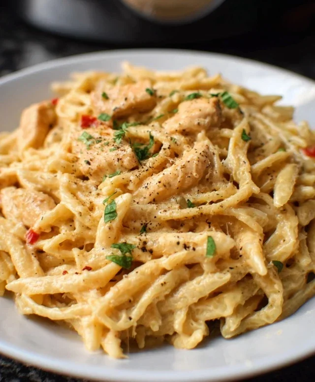 Crock Pot Creamy Cajun Chicken Pasta
