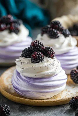 Blackberry Pavlovas