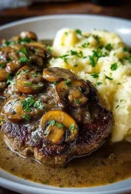 Bobby Flay’s Salisbury Steak Recipe with Mushroom Gravy