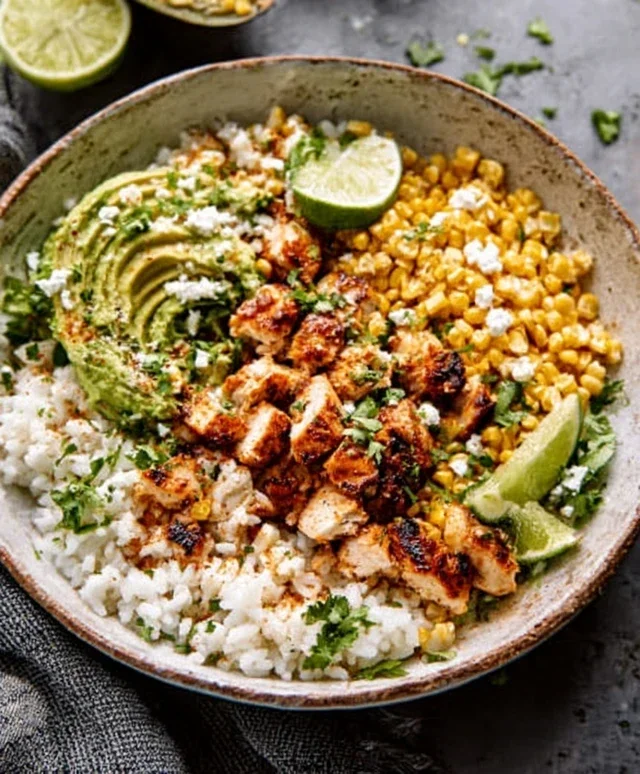 Street Corn Chicken Rice Bowl Recipe