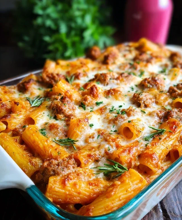 Baked Rigatoni with Sausage
