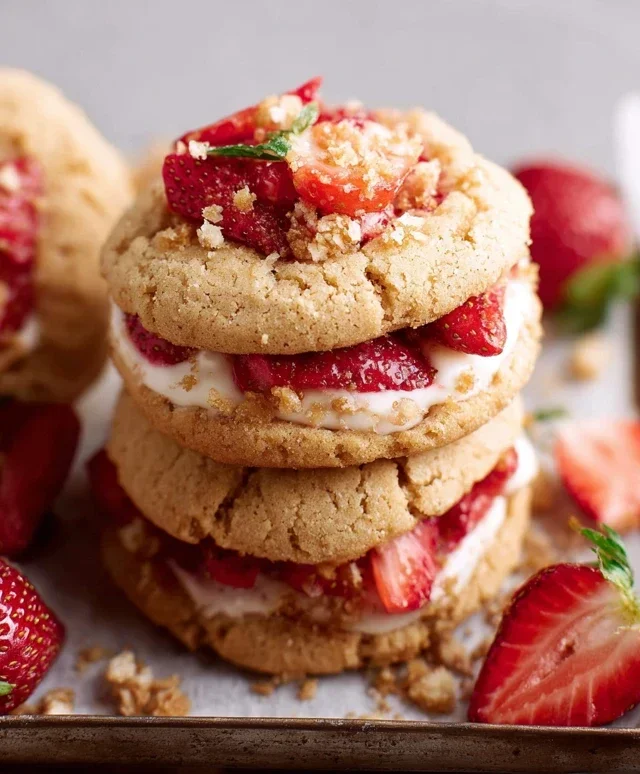 Strawberry Shortcake Cookies