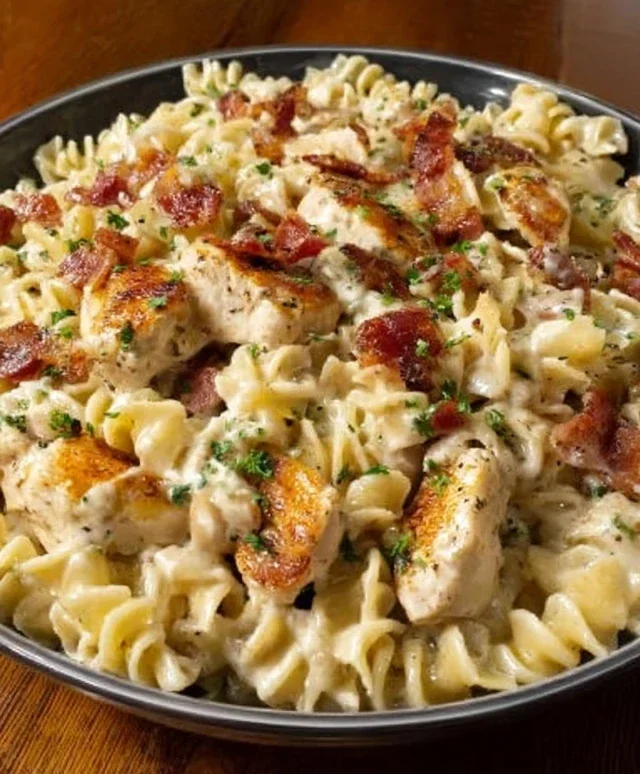 Chicken Beef Beef Bacon Ranch Pasta