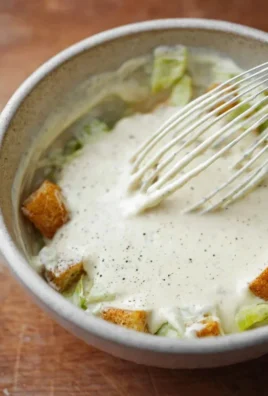 Caesar Salad Dressing (Classic, Creamy & 5 Minutes) 🥗