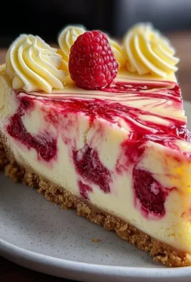 Raspberry Lemon White Chocolate Cheesecake