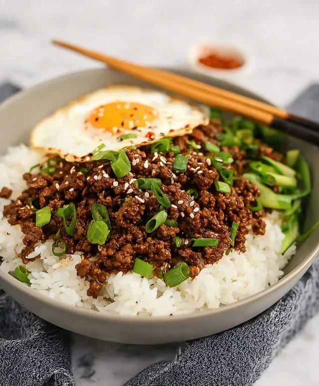 Korean Ground Beef Bowl (25-Minutes)