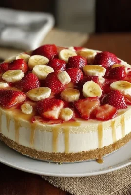 Strawberry Banana Pudding Cheesecake