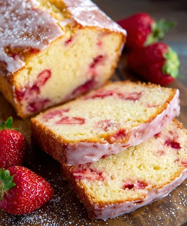 Strawberry Pound Cake