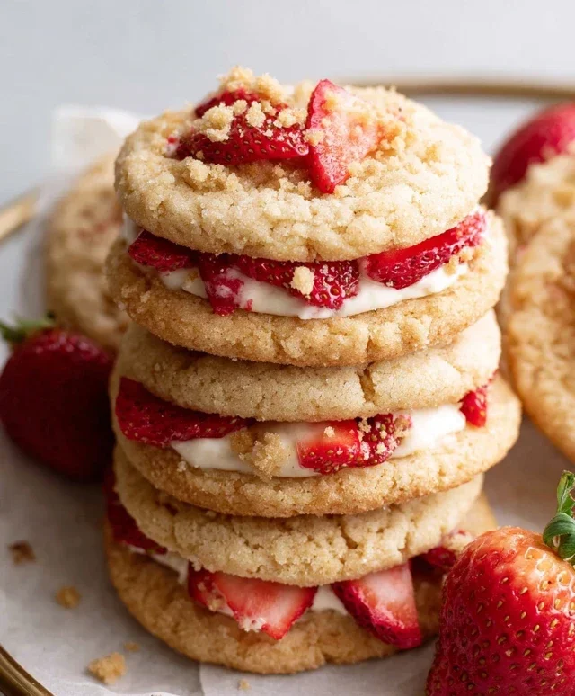Strawberry Shortcake Cookies