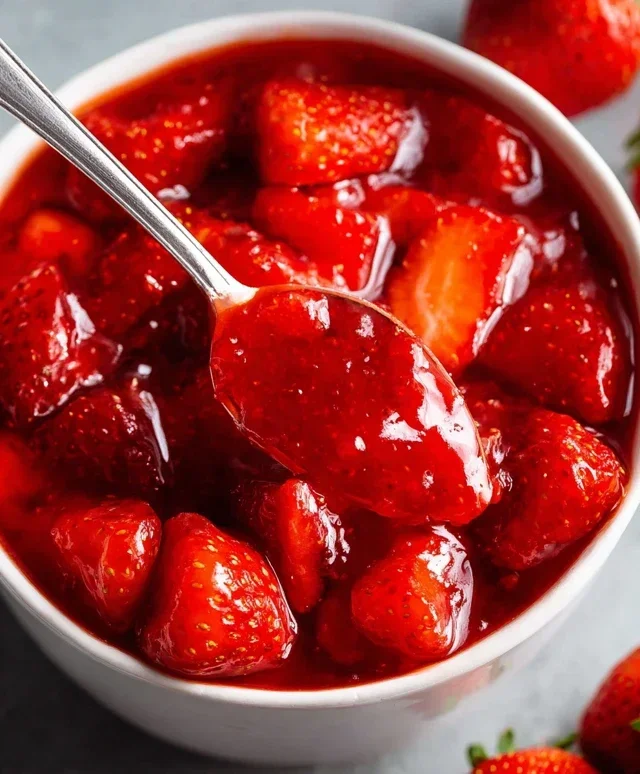 Fresh Strawberry Sauce (Strawberry Topping)