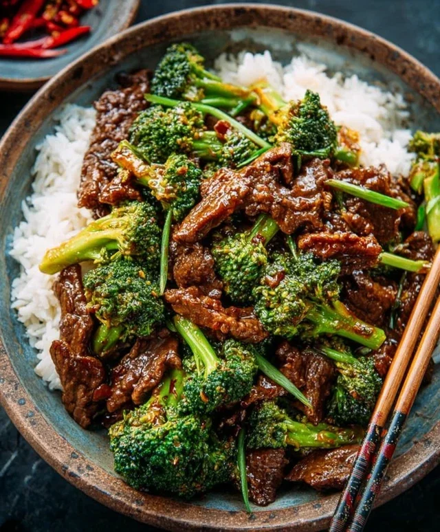 Chinese Beef and Broccoli (牛肉炒西兰花)