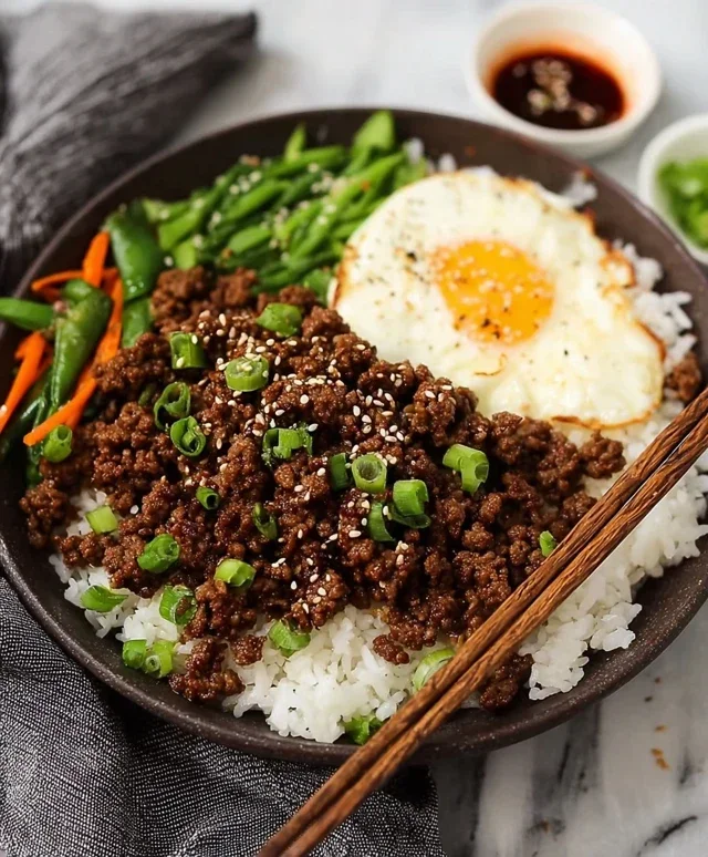 Korean Ground Beef Bowl (25-Minutes)