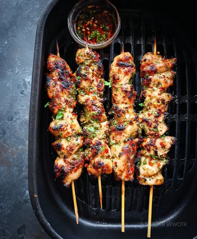 Bang Bang Chicken Skewers