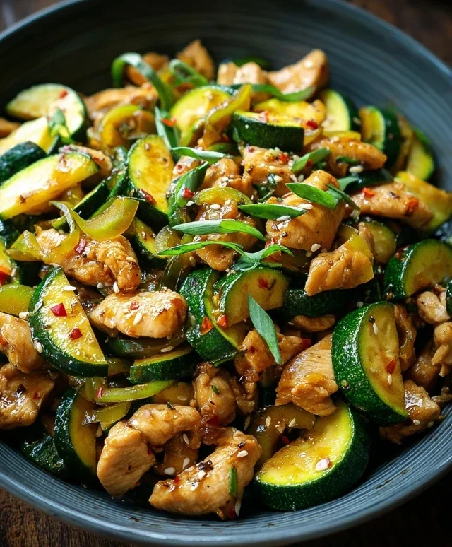 Chicken Zucchini Stir Fry