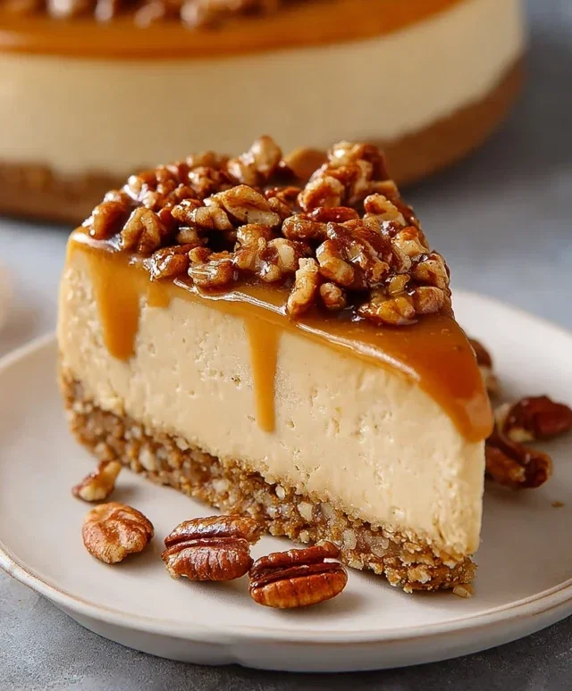 Pecan Caramel Cheesecake