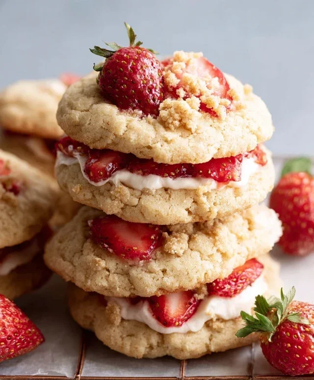 Strawberry Shortcake Cookies