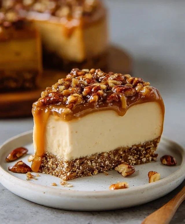 Pecan Caramel Cheesecake