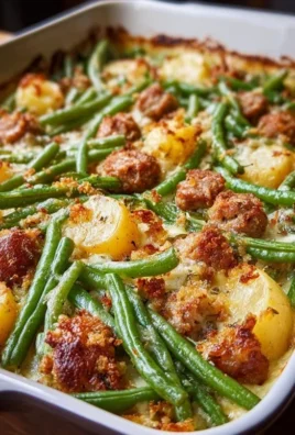 Sausage Green Bean Potato Casserole