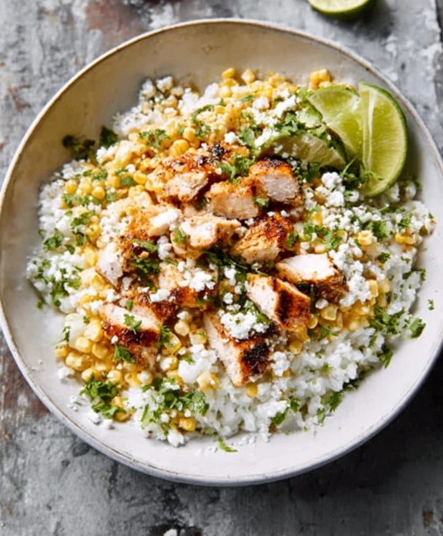 Street Corn Chicken Rice Bowl Recipe