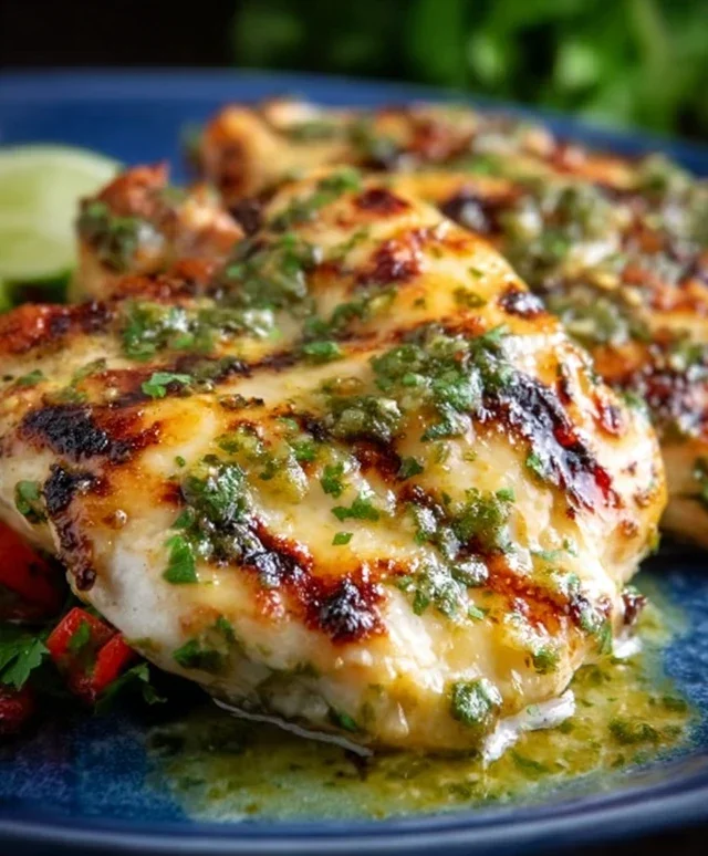 Grilled Salsa Verde Pepper Jack Chicken