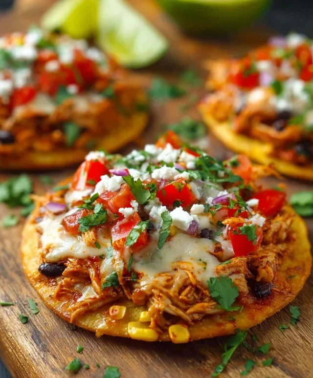 Mexican Rotisserie Chicken Tostadas