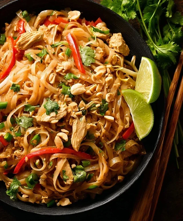 Chicken Pad Thai Dish