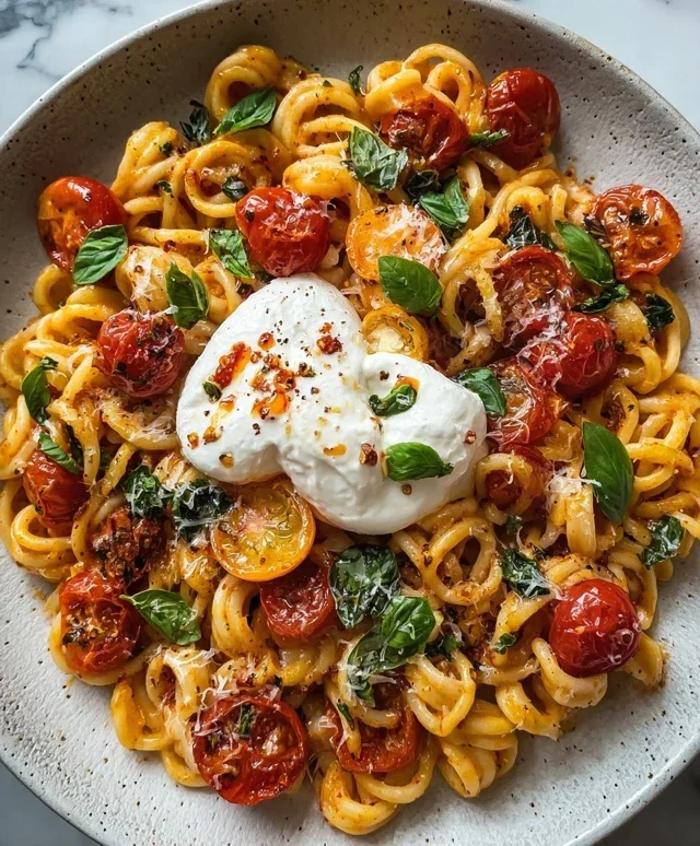Burst Tomato Burrata Pasta