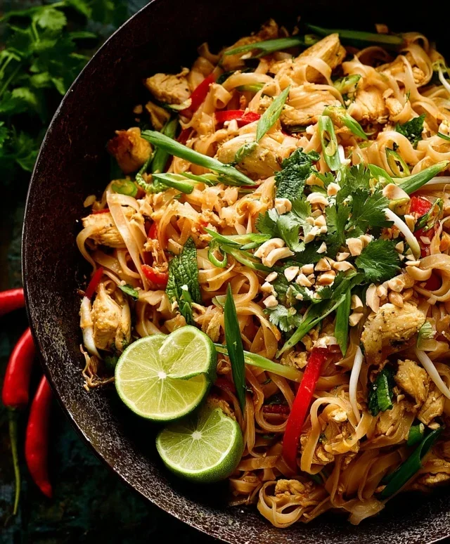 Chicken Pad Thai Dish